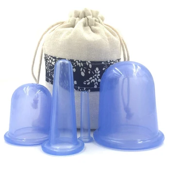 

1Set Medical Vacuum Cans Cupping Silicone Facial Massage Therapy Beauty Face Lifting Back Body Massager Relaxation Health Care