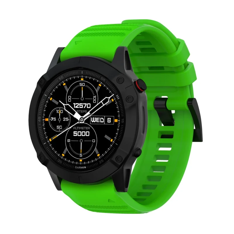 22 мм быстросъемный ремешок для часов Garmin Fenix 6/6 Pro Quick Fit Силиконовый ремешок для наручных часов Garmin Fenix 5/5S
