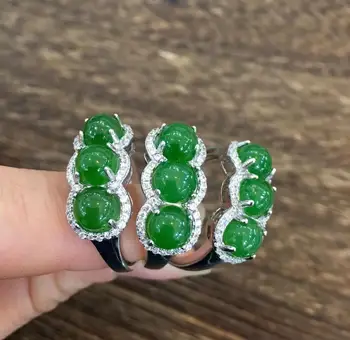 

s925 Natural and Tianyu Rings Adjustable