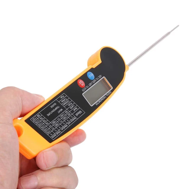 Digitális Konyhai Ételek Összecsukható Hőmérő Szonda Lcd Élelmiszer -Hőmérő A Tejeledelemhez Bbq Azonnali Olvasás - Image 4
