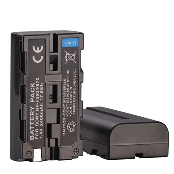 

2400 mAh NP-F550 NP F550 NPF550 Rechargeable Camera battery For Sony NP-F330 NP-F530 NP-F570 NP-F730 NP-F750 NP-F770 NP-F970