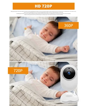 

Two-way Audio Nanny Baby Security Camera Babyphone Night Vision Temperature Detection 4.3 inch Video Baby Monitor with Camera