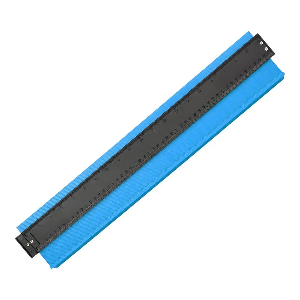 50cm Blue Многофункциональный контурный профиль калибровочный плиточный ламинат кромка формирующая деревянная измерительная линейка ABS контурный манометр Дубликатор 12-50 см - Цвет: 50cm Blue