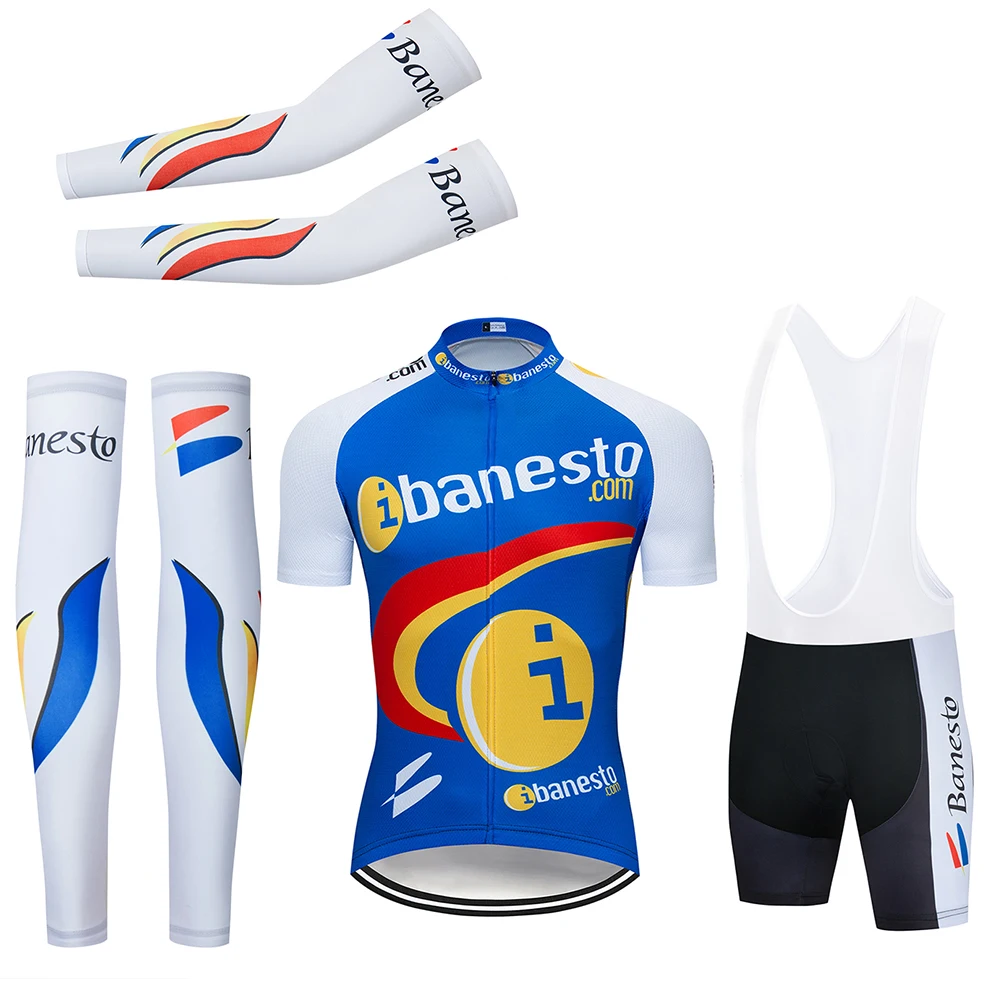 elección No se mueve lantano Ropa de Ciclismo del equipo Banesto, pantalones cortos, traje completo,  jersey de Ciclismo de secado rápido, Maillot de manga cálida,  2020|Conjuntos de ciclismo| - AliExpress