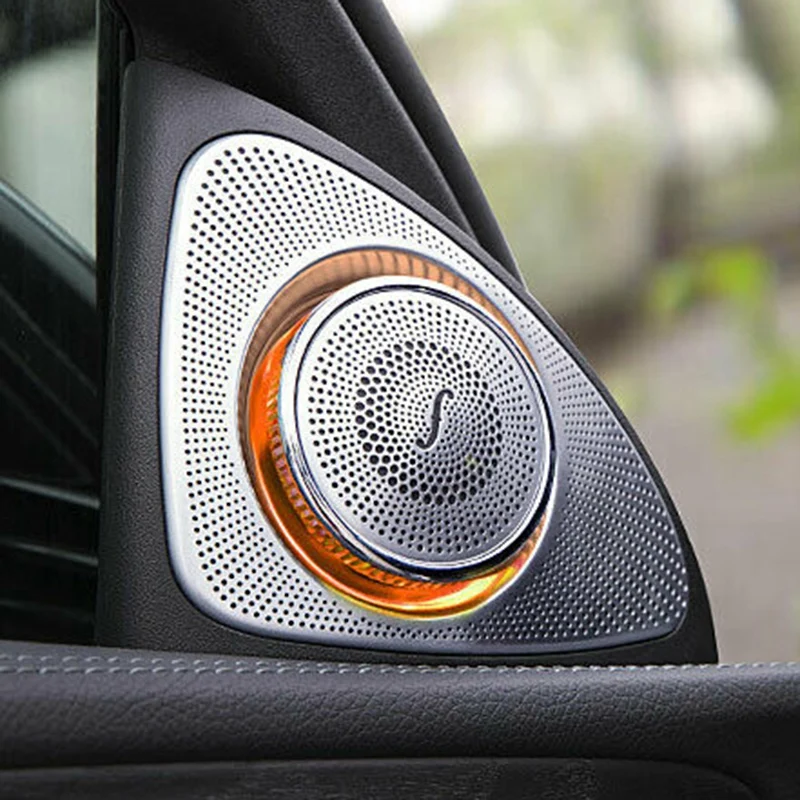 Автомобильный внутренний светодиодный светильник окружающего воздуха 3D поворотный твитер динамик для- Mercedes-Benz S-Class 808 809(3D поворотный твитер динамик