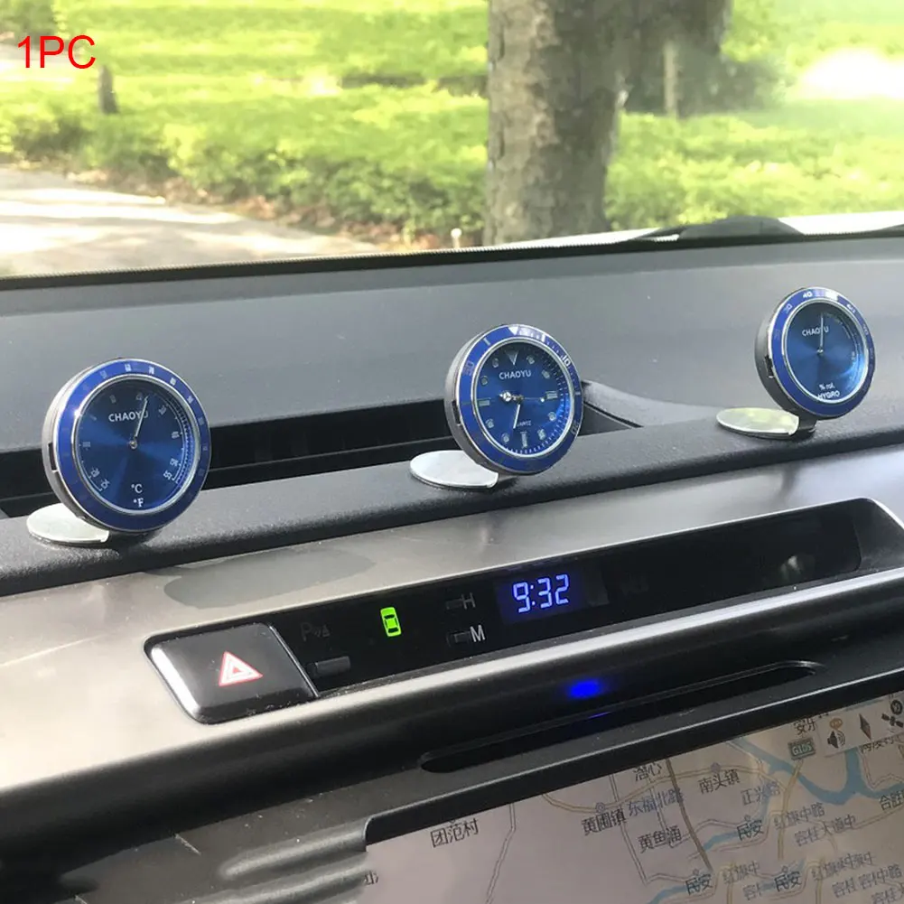 Украшение приборной панели цифровой автомобильный орнамент DIY часы с гигрометром указатель дисплей Автомобильный подарок прочные аксессуары термометр