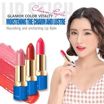 

4pcs private label BIOAQUA glamor color vitality moisturizing lipstick for 8 color