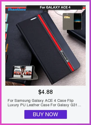 Кожаный чехол для телефона для samsung Galaxy Core Prime, чехол-книжка для samsung Galaxy Ace 4, деловой чехол, Мягкая силиконовая задняя крышка