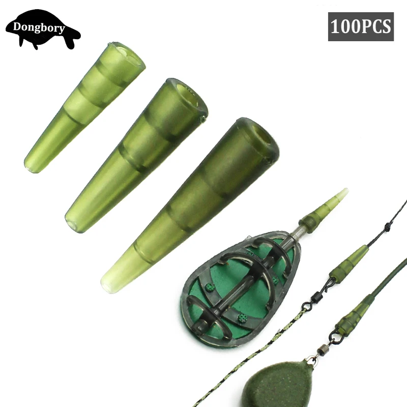 100 шт. для рыбалки на карпа резиновые конусы рыболовной лески|Коробки снасти| |