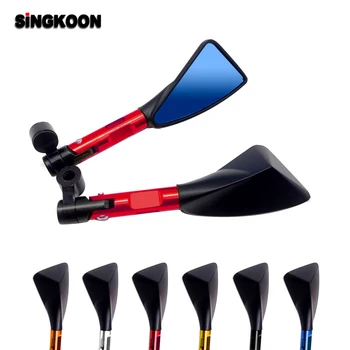 

8 10mm Universal Motorcycle Mirror CNC Aluminum Rearview Side Mirrors FOR msx 125 jawa Honda shadow 600 cb1300 benelli tnt 125