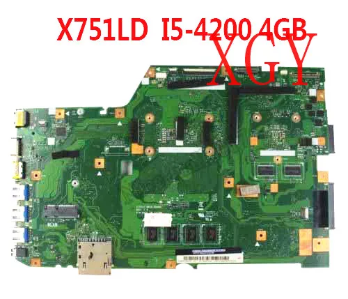 Для asus x751l r751l x751ld gt820m i5-4200u Материнская плата ТЕСТ ОК