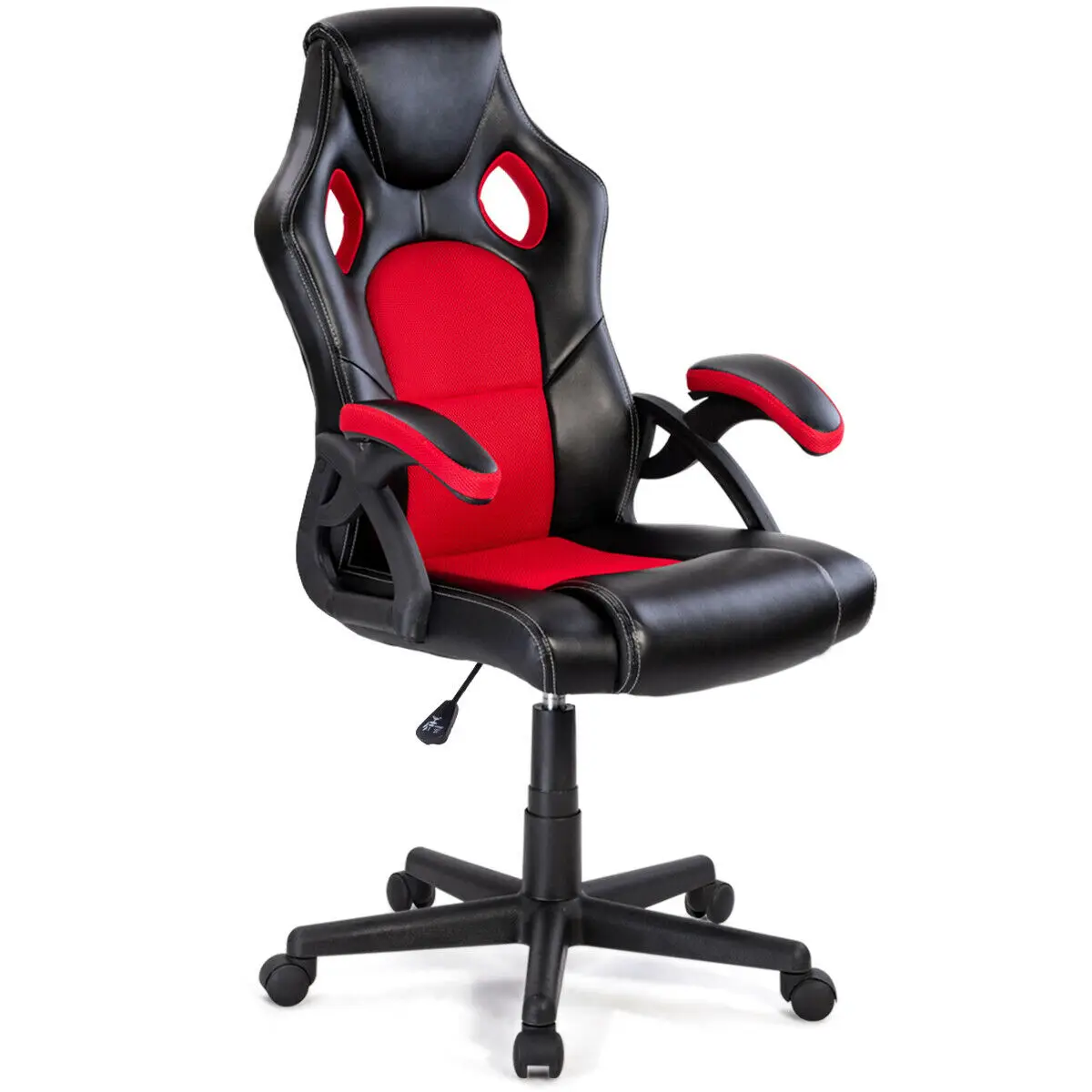 

Costway PU Leather Executive Bucket Seat Racing Style Office Chair Computer Desk Task