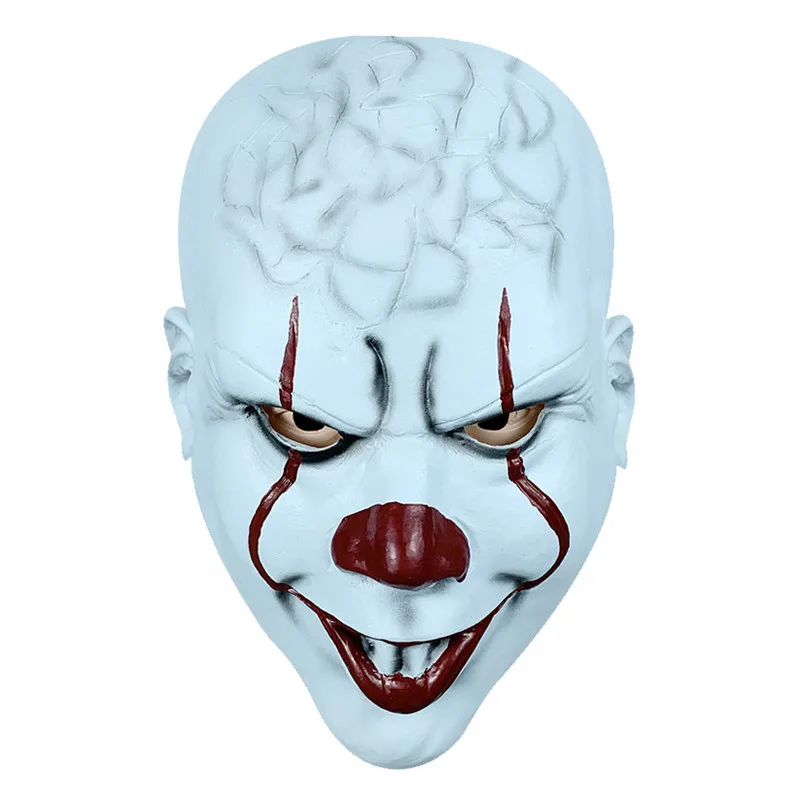 Светодиодный Тип Джокер маска пеннивайза Stephen King It Chapter Two 2 Horror клоун Косплей латексные маски с париком Хэллоуин вечерние реквизиты