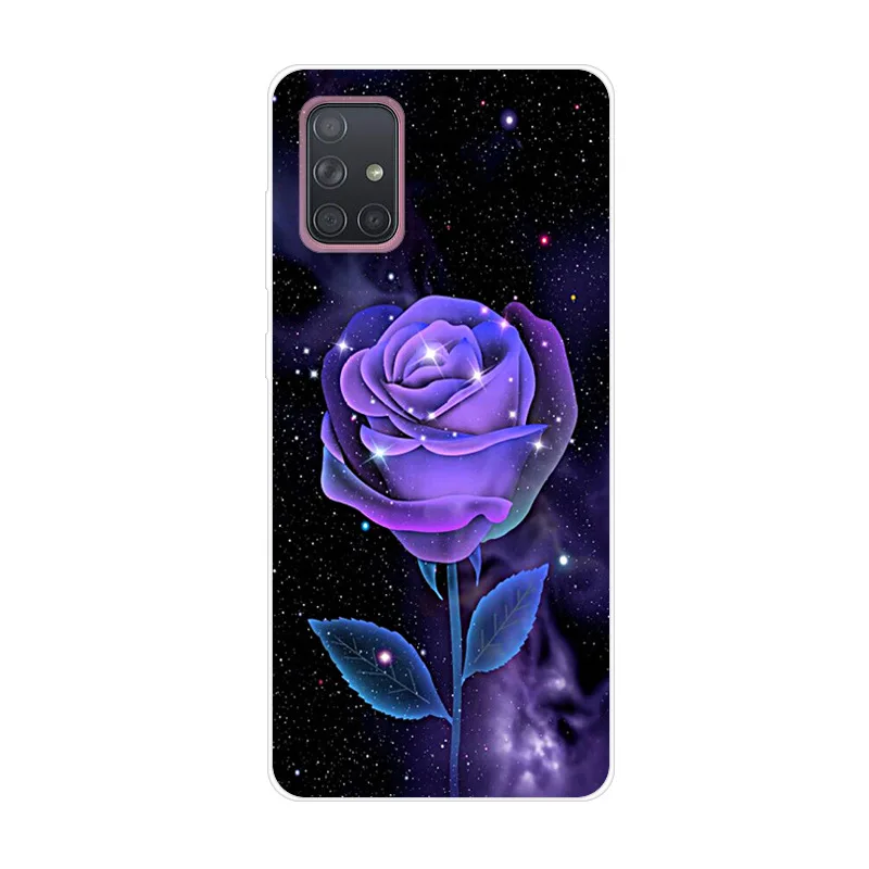 Чехол для Samsung Galaxy A51 A71 чехол A 71 силиконовая Мягкая задняя крышка S20 Plus
