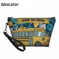 ADVOCATOR школьный автобус шаблон PU водостойкий Макияж сумка для женщин косметический чехол Туалетная сумка-Органайзер для путешествий