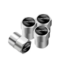 4Pcs Metal Tire Valve Caps Car Tyre Air Stems Cover For Chrysler 300c Voyager Town Country Grand Voyager PT Cruiser Pacifica