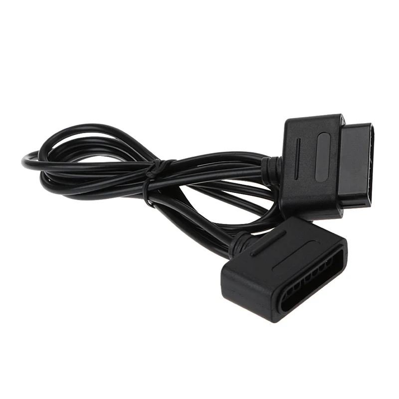 Кабель для передачи данных для геймпада Snes Retro-Duo, Удлинительный кабель для игровой консоли, черный ПВХ