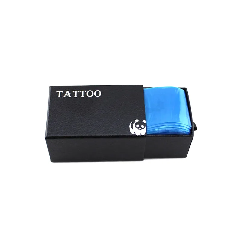 100Pcs Pro Disposable Plastic Blue Tattoo Clip Cord Sleeves Cover Bag Professional Tattoo Accessory for Tattoo Machine Supply