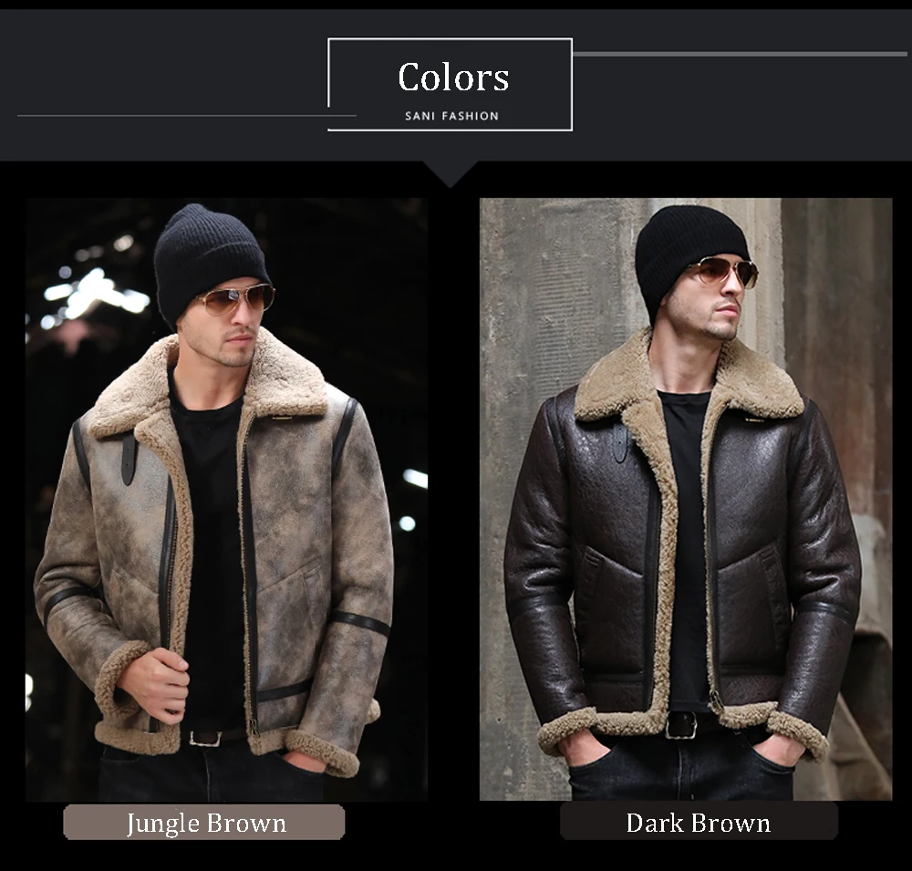 Утолщенная шуба из овчины мужские зимние шерстяные одежды из натуральной кожи Верхняя одежда из джунглей коричневого натурального меха пальто