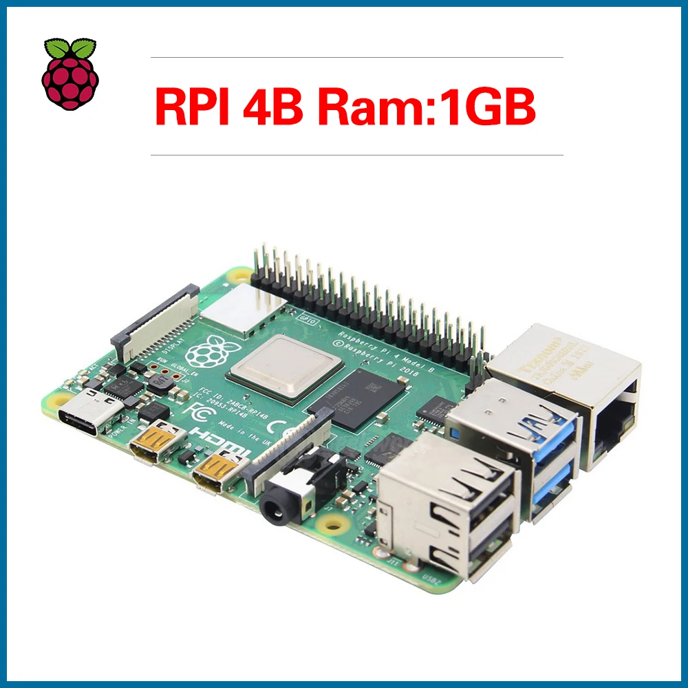 S ROBOT Новинка официальный Raspberry Pi 4 Модель B макетная плата комплект ОЗУ 1 г/2 г/4 г 4 ядерный процессор 1,5 ГГц RPI7