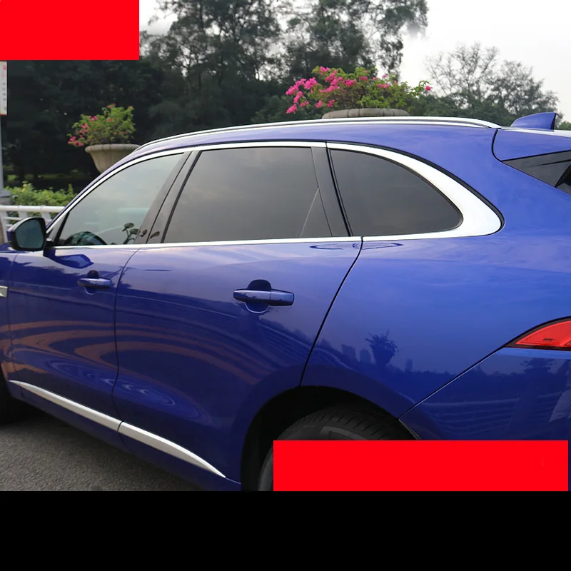 Lsrtw2017 304 нержавеющая сталь окна автомобиля планки для Jaguar F-Pace подходит для Jaguar XF украшения