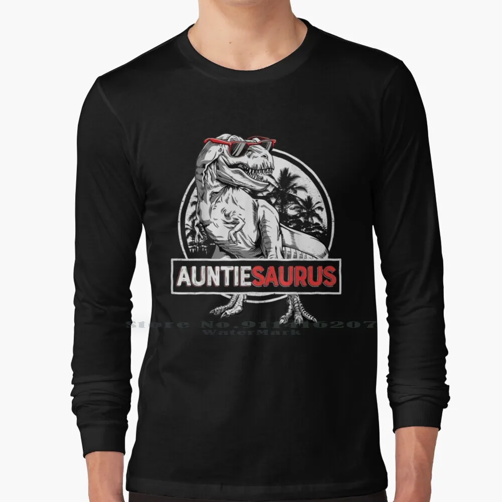 Auntiesaurus T Rex Zia Saurus Dinosaur Women Zia T Shirt 100% Puro Cotone Celebrazione Coppie Son Love Get It My Dinosaur