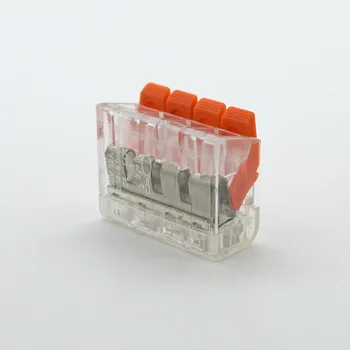 

Free Shipping (5pcs/lot) mini fast wire Connectors,Universal Compact Wiring Connector push-in Terminal Block PCT 412-415