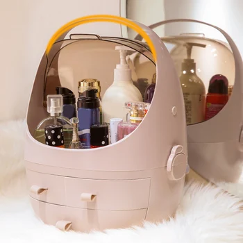 

Makeup Storage Box Drawer Type Desktop Dustproof Transparent Window Cosmetic Organizer Case MDJ998