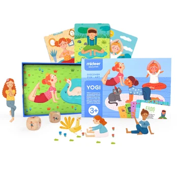 

Family Yoga Game Cognitive Yogi Cards Baby Fitness Parent-child Interactive Enlightenment Game Card Toys Mom and daughter
