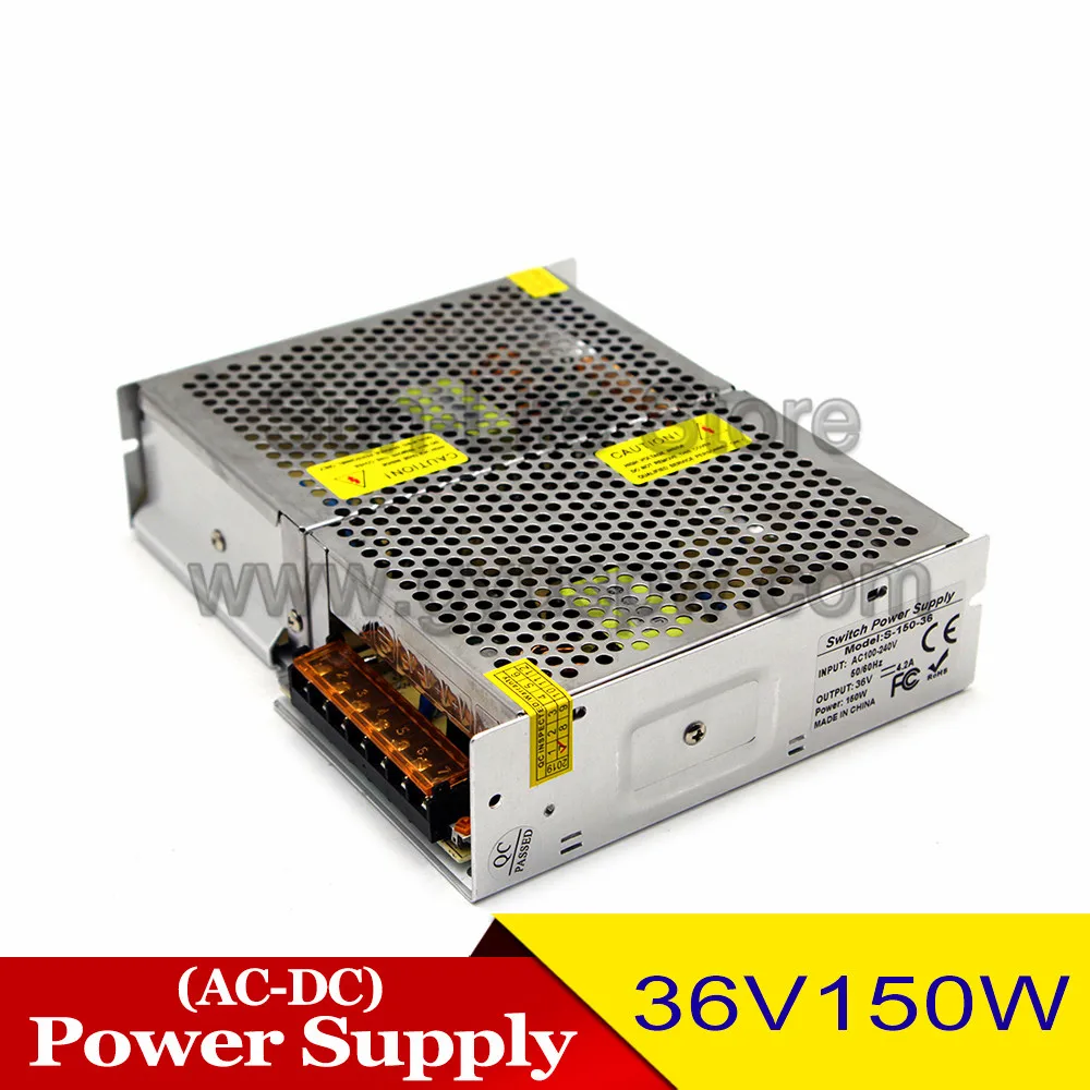 Лучшее качество DC36V 4.2A 150W импульсный источник питания Драйвер AC 100-240V вход в DC 36V SMPS для CCTV камеры светодиодные полосы света