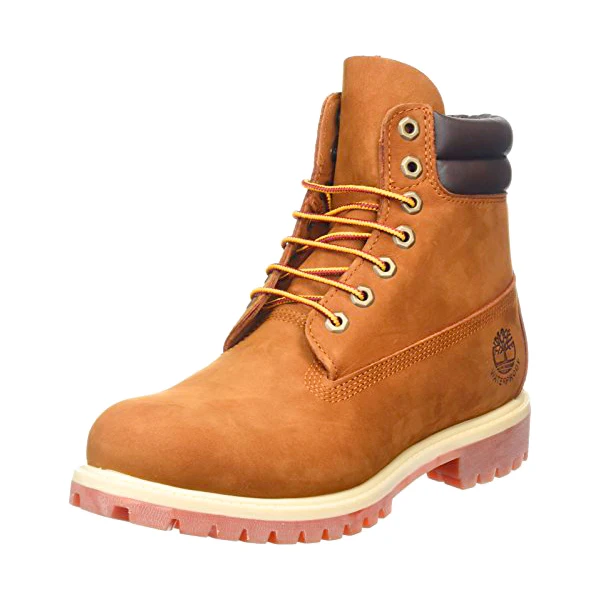 Мужские ботинки Timberland коричневые 6 дюймов с двойным воротником| |