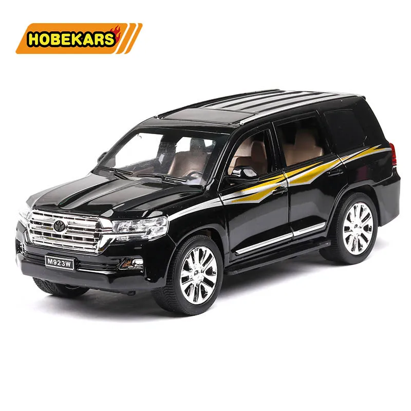 Литье под давлением 1/24 Land крейсерская Модель Toy SUV автомобиль металлический сплав