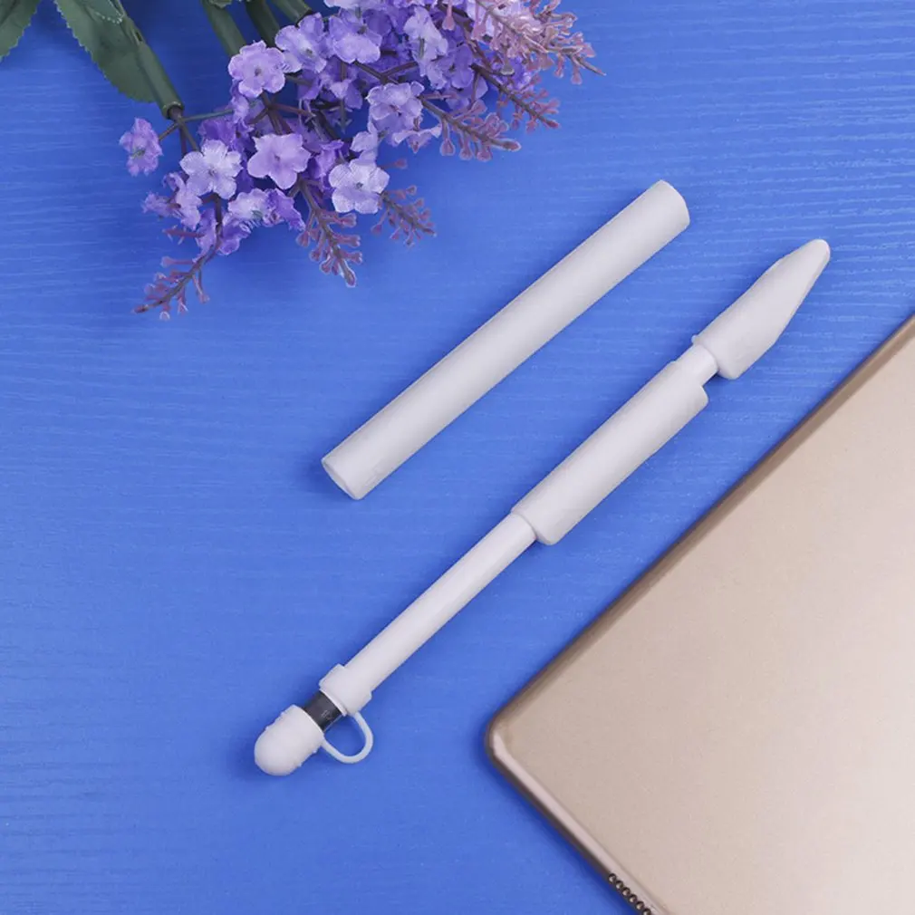 Новинка, мягкий силиконовый чехол для Apple Pencil, для iPad, чехол с наконечником для карандашей, держатель для планшета, стилус, 360, полный защитный чехол, сумки
