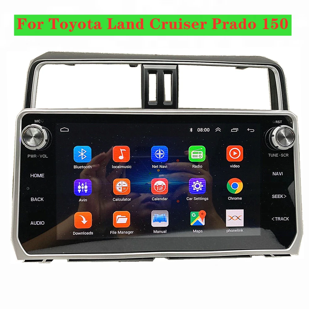 Автомобильный радиоприемник 10 1 дюймов Android для Toyota Land Prado 2018 автомобильный