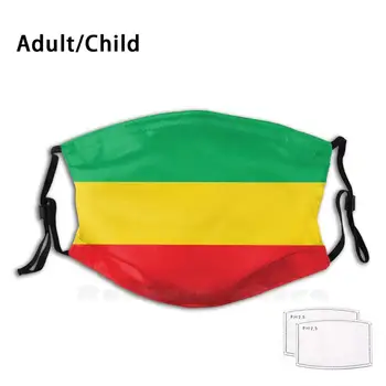 

Grenada , Ghana , Ethiopia Colour Block National Flag Colours Funny Print Reusable Filter Face Mask Colour Block Color Block Bol