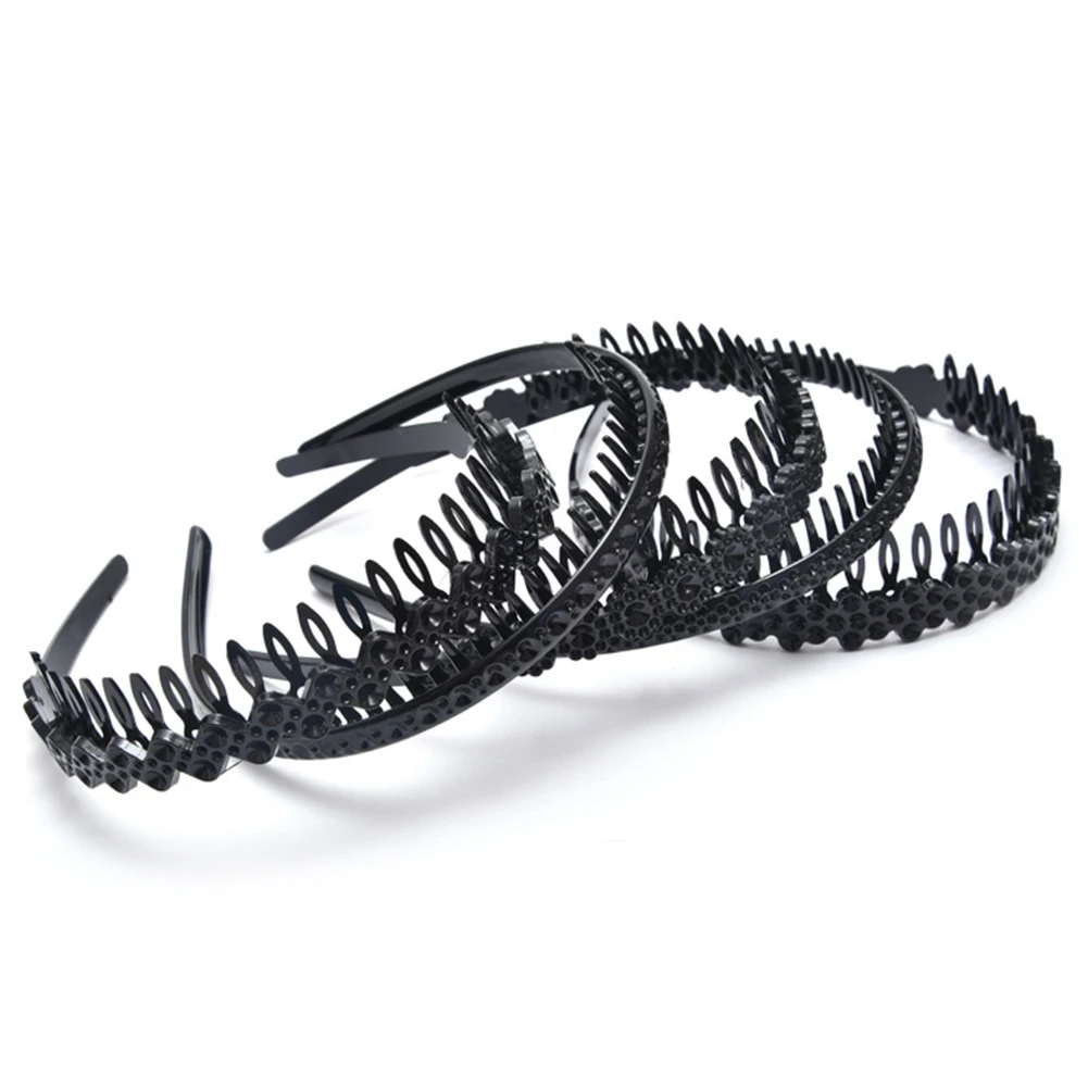 

2020 New Fashion Women Unisex Black Wavy Hair Head Hoop Band Sport Headband Hairband hair accessories Gift Non-Slip