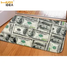 Креативный HUGSIDEA момей принт на коврике арабских цифр меховые домашние тапочки входная дверь Доллар дизайн передней двери для дома и улицы ковры