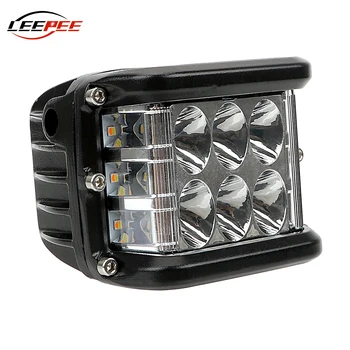 

LEEPEE Universal Spotlight LED Work Light Fog Lamp Car ATV SUV Motorcycle Truck Boat Offroad Working Lights Lamps 45W 6000K IP67