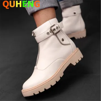 

2020 Boots Women Genuine Leather Shoes For Autumn Boots Shoes Woman Casual Autumn Genuine Leather Botas Mujer Female Ankle Boots