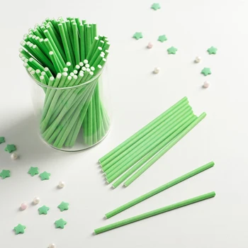 

Sticks for keypops 10 × 0.2 cm, 100 pcs, green