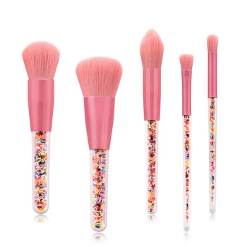 

New Style 5 Brush Makeup Brush Set Pattern Beginners Eyeshadow Brush Cosmetic Brush Makeup Beauty Makeup Beauty Tool