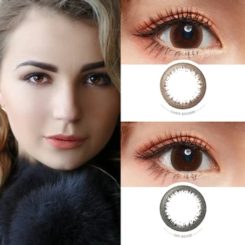 

2pcs/pair with Power Degree Color Contact Lens Cosplay Cosmetic Soft Colored Contact Lens for eye 2 week throw