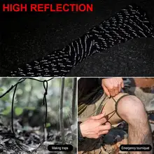 Парашютная веревка Светоотражающая тяжелая нагрузка 31 м нейлон диаметр 4 мм водные качели ремесла палатка веревка горный кемпинг 7 цветов