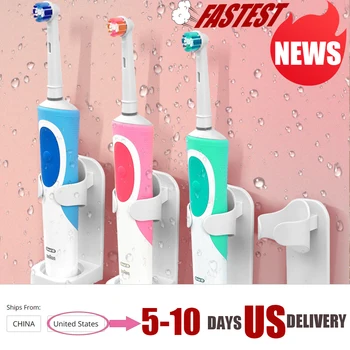 

1PC Electric Toothbrush Holder Universal Wall-Mounted Tooth Brush Base Saving Space Protect Brush Head Rack Bathroom Supplies