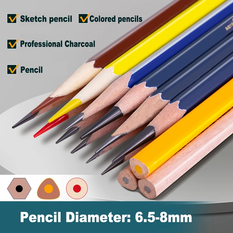 델리 펜슬 샤프너 핸드 크랭크 샤프너, 키즈 아트 숯 연필, 스케치 연필, 포인트 조정 가능한 문구 기계