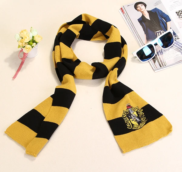 Волшебный школьный Гриффиндор Ravenclaw Слизерин Hufflepuff шарф для мужчин и женщин для мальчиков и девочек зимний шейный платок 8 видов стилей Косплей шарфы