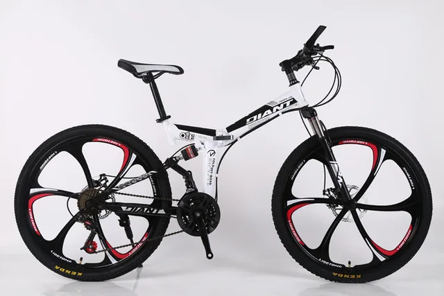 JOYL0VE Road Bikes Racing Bicycle Foldable Bicycle Mountain Bike 26/24 Inch Steel 21-speed Bicycles Dual Disc Brakes WHITE 24 INCH