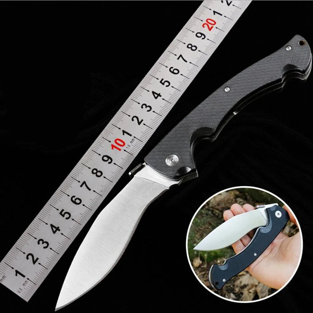 Складной карманный нож из холодной стали 56HRC G10 ручка Походный охотничий нож тактические ножи для выживания Фруктовый нож открытый инструмент для повседневного использования