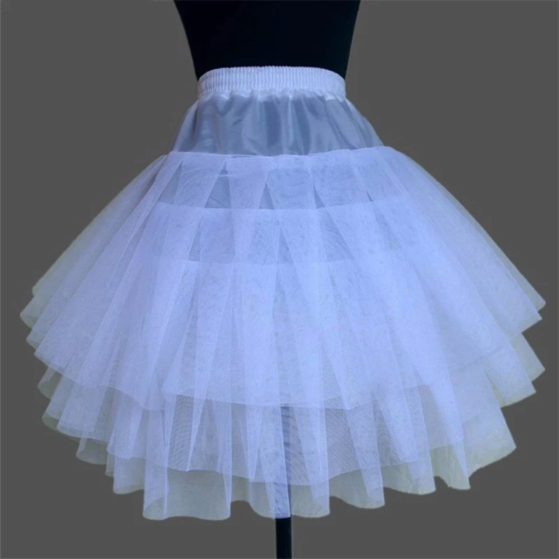 

2019 New Children Petticoats for Formal/Flower Girl Dress 3 Layers Hoopless Short Crinoline Little Girls/Kids/Child Underskirt