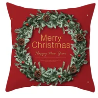 Christmas Elk Pillowcase Cushion Cover Merry Christmas Decor for Home Santa Claus Christmas Ornament Xmas Gift Happy New Year 2